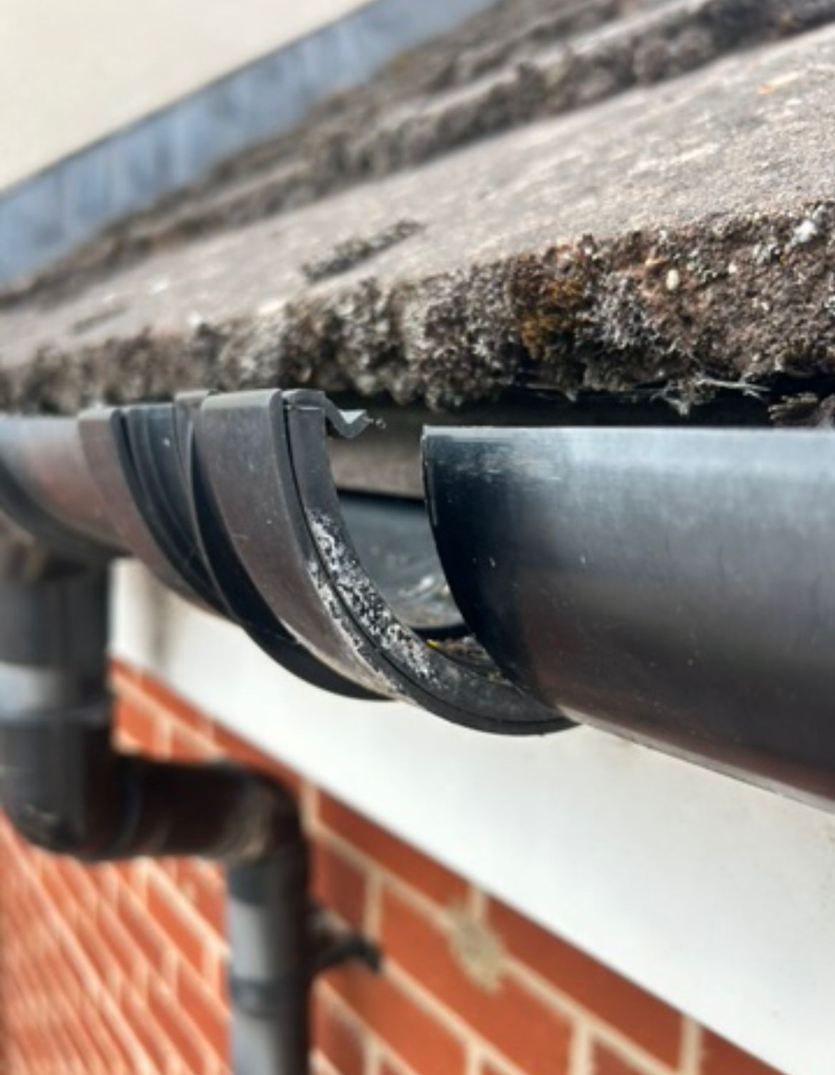 Before gutter repairs by Deans Gutters
