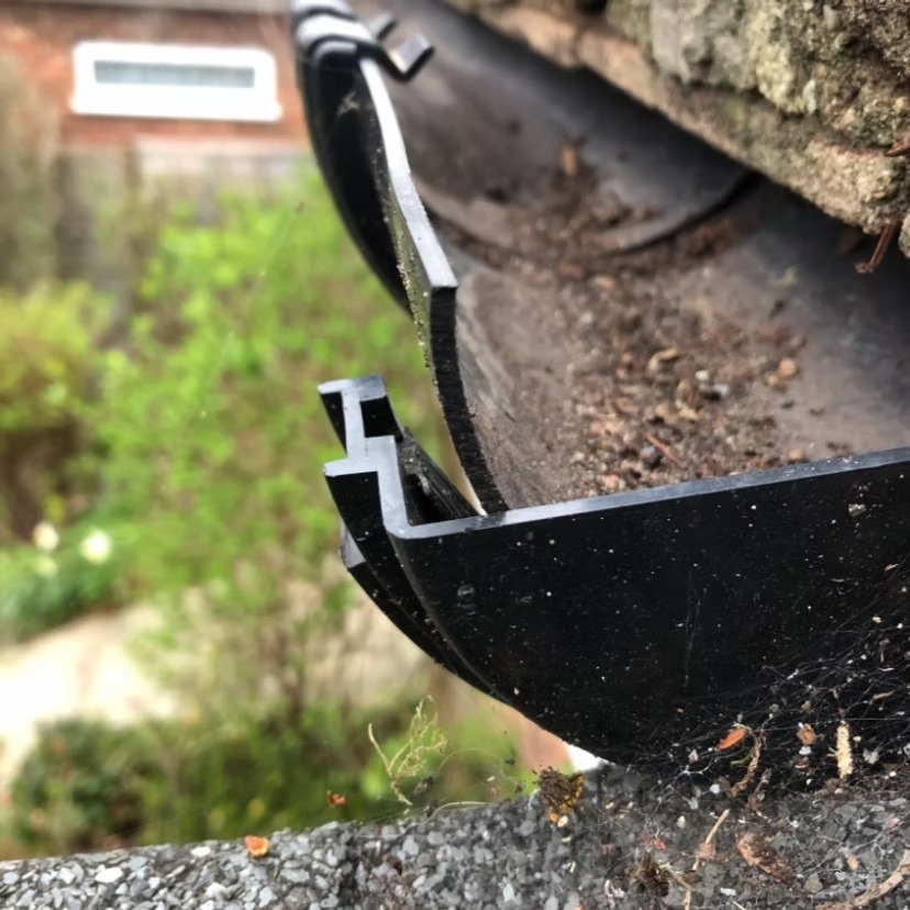 Before gutter repairs by Deans Gutters