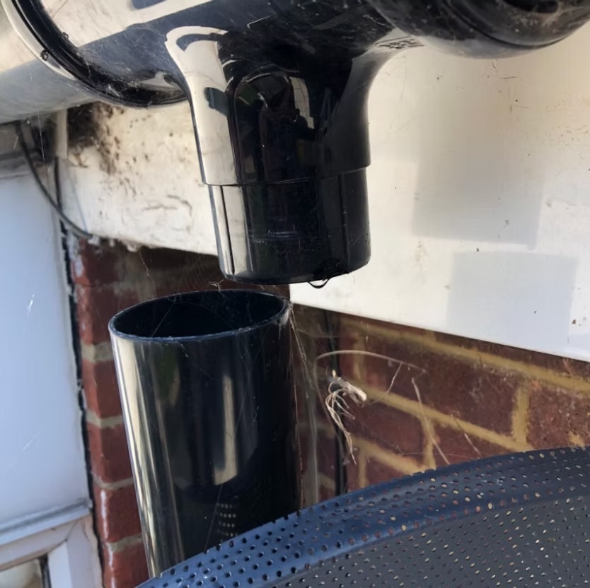 Before gutter repairs by Deans Gutters
